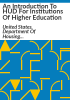An_introduction_to_HUD_for_institutions_of_higher_education